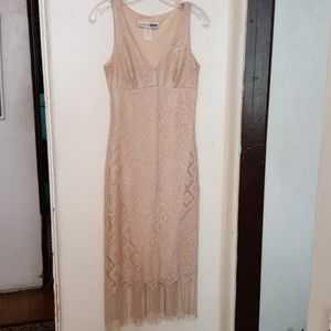 Necessary Objects maxi vintage lace dress